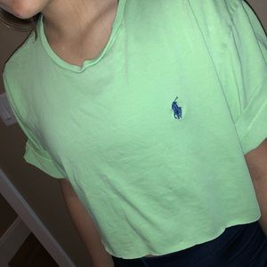 polo ralph lauren cropped tee